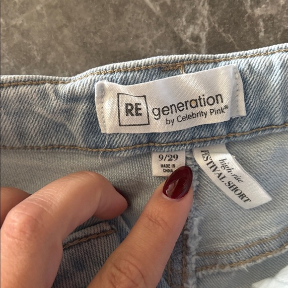 Generation high rise denim shorts size 9/29 - Picture 4 of 4